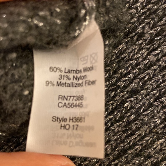 J. Crew Factory Metallic Wool Mix Sweater - Women’s Medium - Silver Blue - Picture 8 of 9